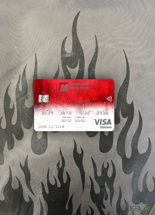 Pays , Bas Amsterdam Trade Bank carte électronique visa photolook ,